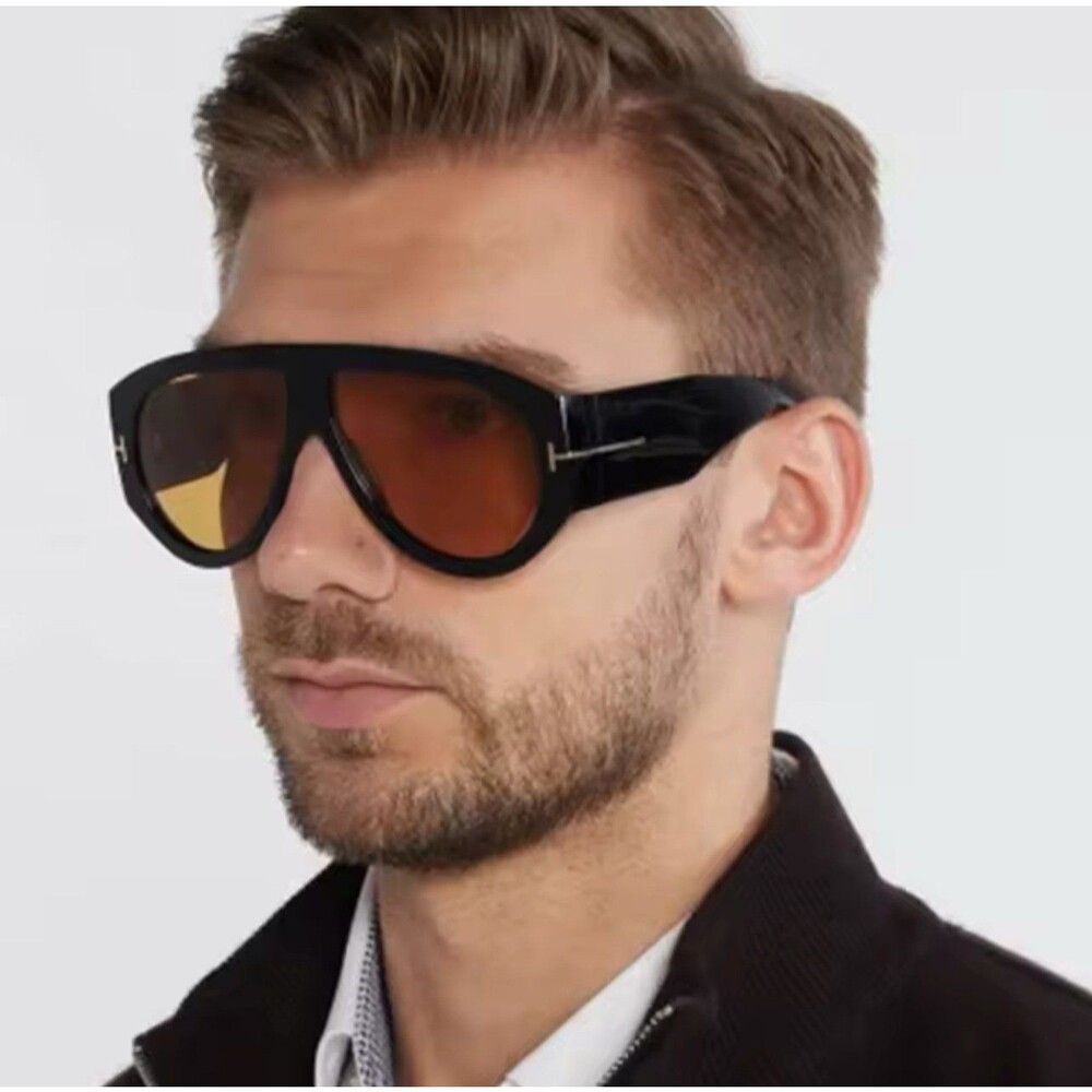 Vintage Luxury Brand Designer Oversized Pilot Sunglasses Women For Men Shades Bi - Picture 9 of 10